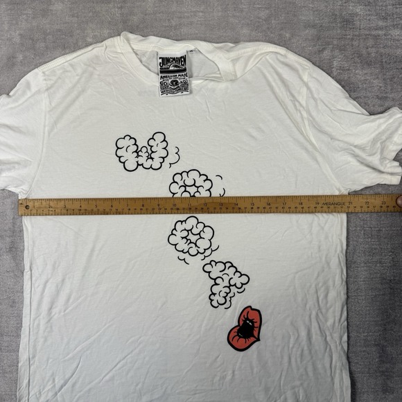 Jungmaven Shirt Mens Medium White Hemp Blend Short Sleeve Sustainable USA Made - Picture 10 of 11